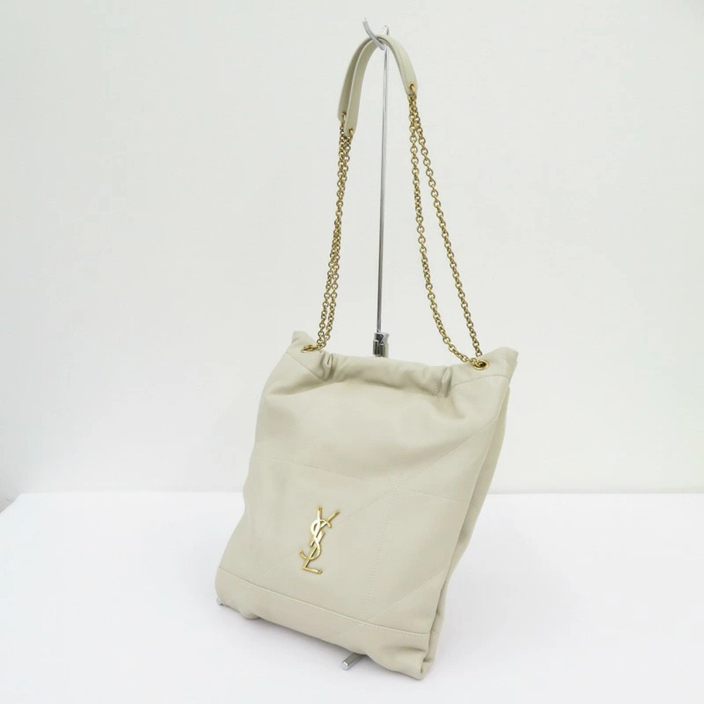 Saint Laurent Yves Jamie Shoulder Bag Ivory White